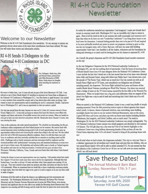 August 2019 Newsletter